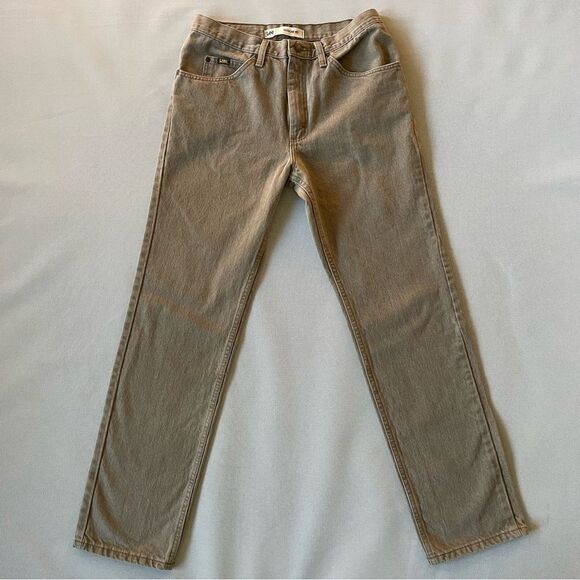 Vintage Lee Denim Jeans Regular Fit Beige Neutral Men’s Size 32x32 EUC - Picture 11 of 11